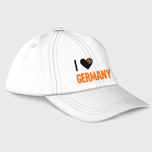 Бейсболка I love Germany, цвет белый