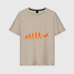 Женская футболка хлопок Oversize Van Persie evolution