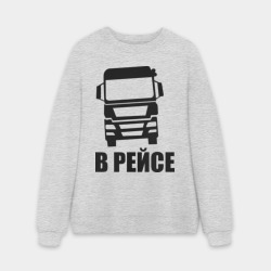 Мужской свитшот oversize без начеса хлопок В рейсе