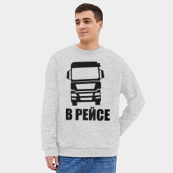 Мужской свитшот oversize без начеса хлопок В рейсе - фото 2
