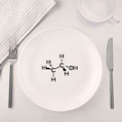Набор: тарелка + кружка Химическая формула спирт - фото 2