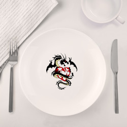 Набор: тарелка + кружка Дракон покоряет сердце - фото 2