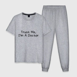 Мужская пижама хлопок Trust me, I'm A Doctor