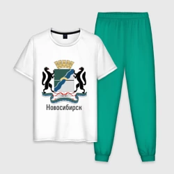 Мужская пижама с белой футболкой хлопок Новосибирск