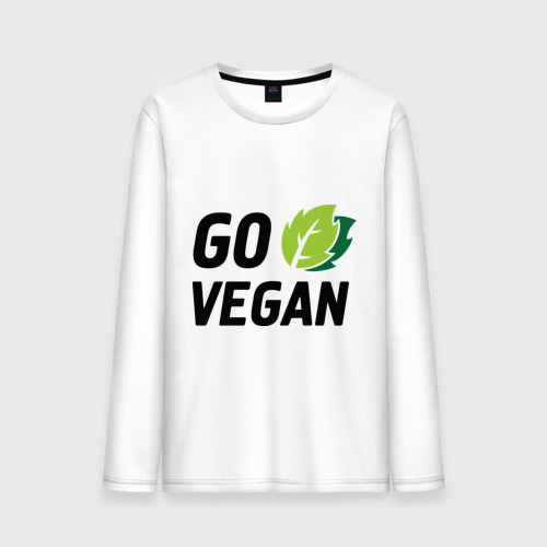 Мужской лонгслив хлопок Go vegan