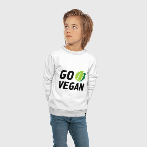 Детский свитшот хлопок Go vegan - фото 5