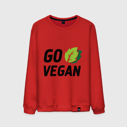 Мужской свитшот хлопок Go vegan Фото 01 Мужской свитшот хлопок Go vegan Фото 01