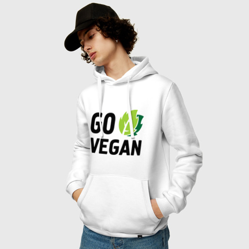 Мужская толстовка хлопок Go vegan - фото 3