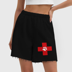 Женские шорты oversize футер хлопок Ветеринар - фото 2