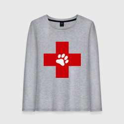 Женский лонгслив хлопок Ветеринар