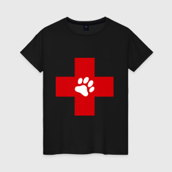 Ветеринар – Женская футболка хлопок с принтом купить со скидкой в -20%