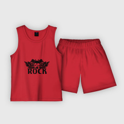 Детская пижама с шортами хлопок Рок Rock