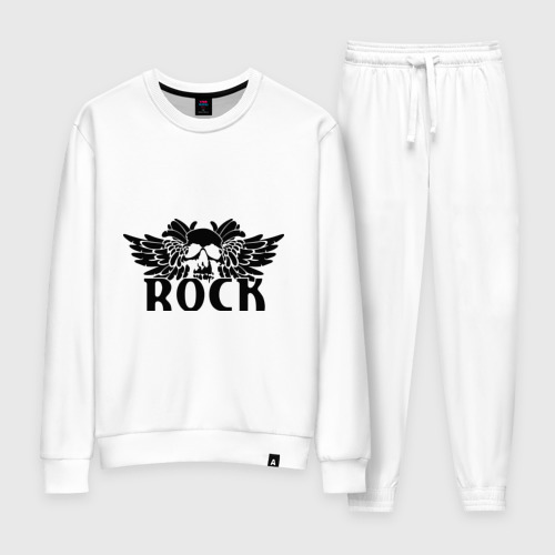 Женский костюм хлопок Рок Rock, цвет белый