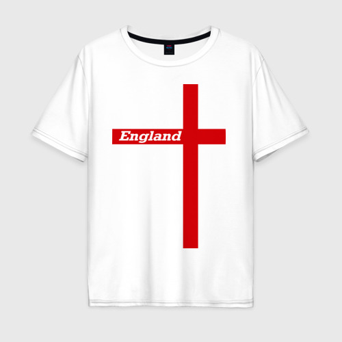 Мужская футболка хлопок Oversize Сборная Англии