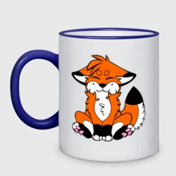 Кружка двухцветная Лисичка