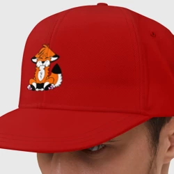 Кепка снепбек с прямым козырьком Лисичка