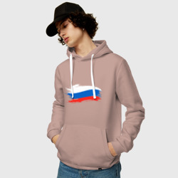 Мужская толстовка хлопок Российский флаг - фото 2