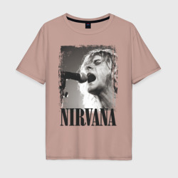 Мужская футболка хлопок Oversize Nirvana