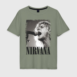 Мужская футболка хлопок Oversize Nirvana