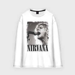 Мужской лонгслив oversize хлопок Nirvana