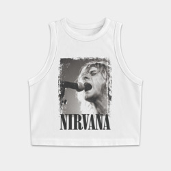Женская укороченная майка-топ хлопок Nirvana
