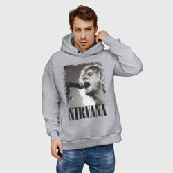 Мужское худи Oversize хлопок Nirvana - фото 2