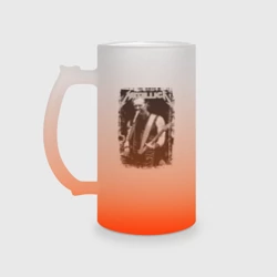 Кружка пивная матовое стекло Metallica
