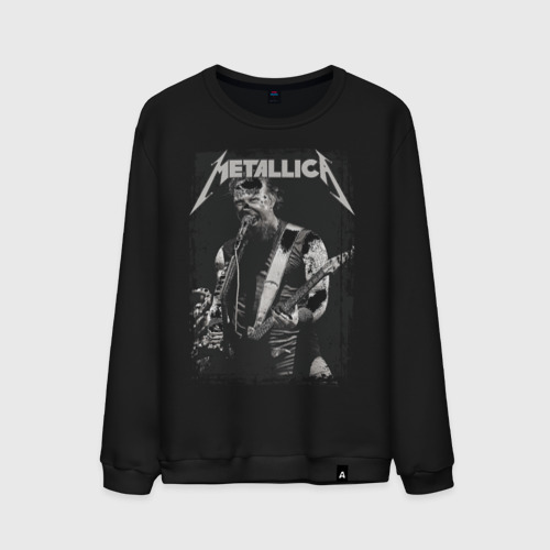Мужской свитшот хлопок Metallica, цвет черный