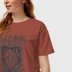 Женская футболка хлопок Oversize As I Lay Dying - фото 2