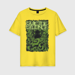 Женская футболка хлопок Oversize Suicide Silence