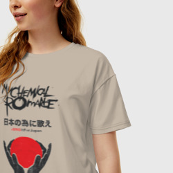 Женская футболка хлопок Oversize My chemical romance - фото 2