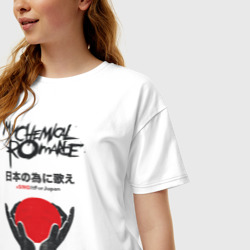 Женская футболка хлопок Oversize My chemical romance - фото 2