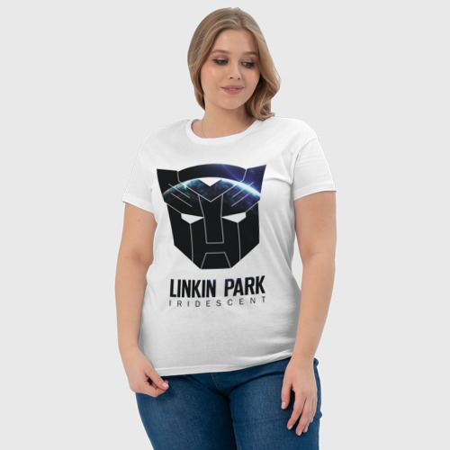 Женская футболка хлопок Linkin Park, цвет белый - фото 6