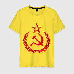 Мужская футболка хлопок СССР герб