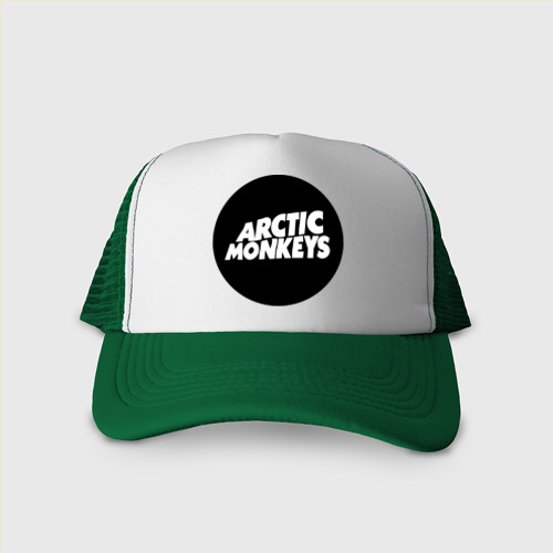 Кепка тракер с сеткой Arctic Monkeys Round, цвет зеленый