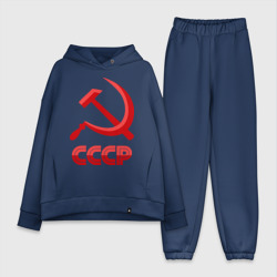 Женский костюм хлопок Oversize СССР Логотип