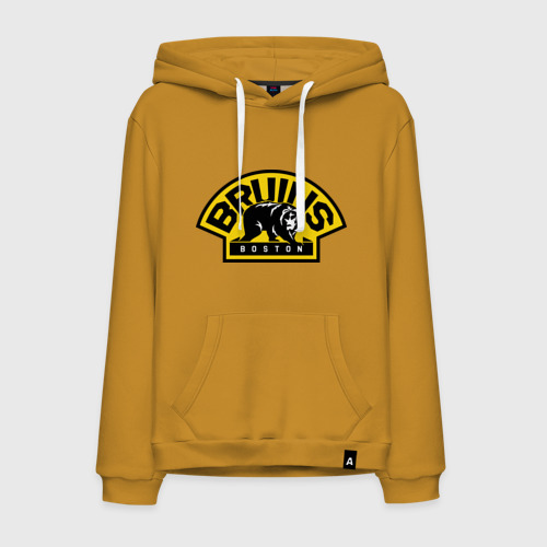 Мужская толстовка хлопок HC Boston Bruins Label, цвет горчичный