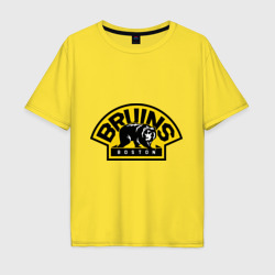 Мужская футболка хлопок Oversize HC Boston Bruins Label