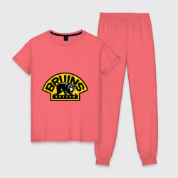 Женская пижама хлопок HC Boston Bruins Label