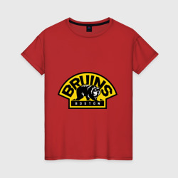 Женская футболка хлопок HC Boston Bruins Label