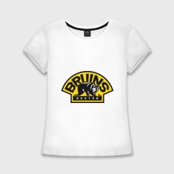 Женская футболка хлопок Slim HC Boston Bruins Label