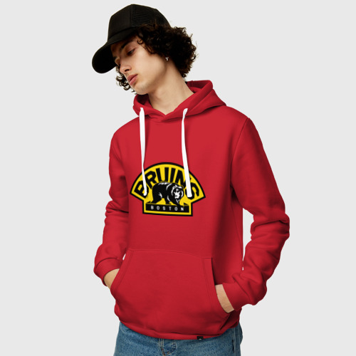 Мужская толстовка хлопок HC Boston Bruins Label, цвет красный - фото 3