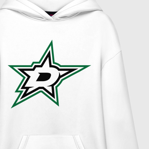 Худи SuperOversize хлопок HC Dallas Stars, цвет белый - фото 3