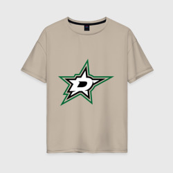 Женская футболка хлопок Oversize HC Dallas Stars