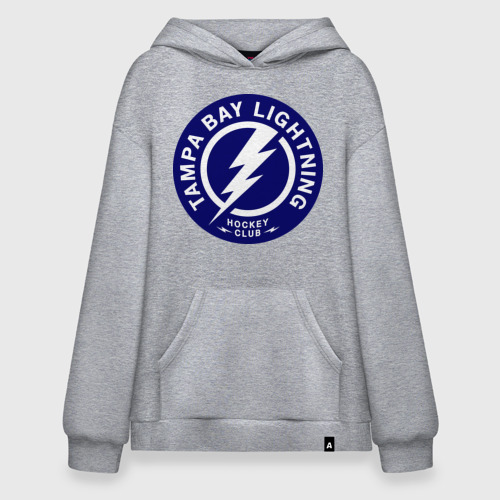 Худи SuperOversize хлопок HC Tampa Bay Lightning, цвет меланж