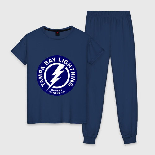 Женская пижама хлопок HC Tampa Bay Lightning, цвет темно-синий