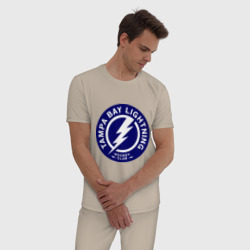 Мужская пижама хлопок HC Tampa Bay Lightning - фото 2