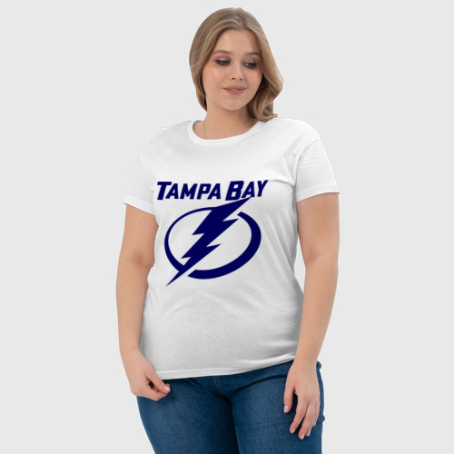 Женская футболка хлопок HC Tampa Bay, цвет белый - фото 6