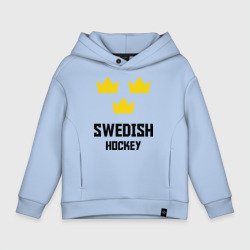 Детское худи Oversize хлопок Swedish Hockey