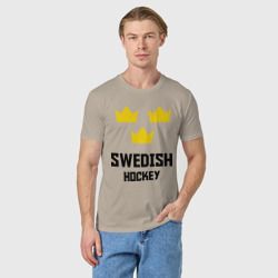 Мужская футболка хлопок Swedish Hockey - фото 2
